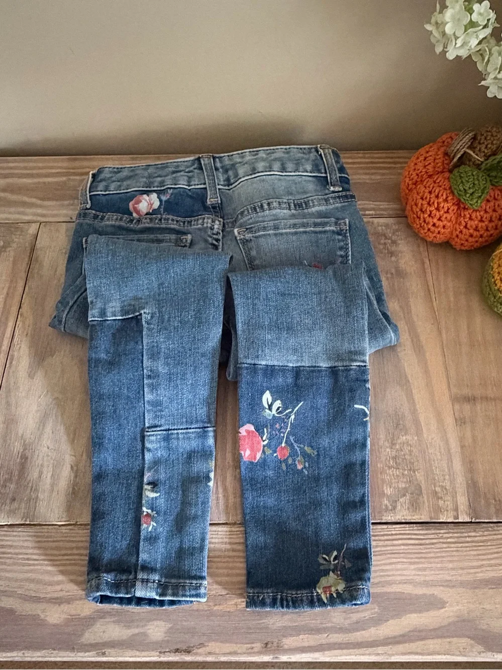 Gap Girl’s Patchwork Denim Skinny Jeans 🌼 🆕